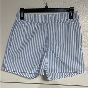 H&M DIVIDED WOMENS STRIPED PAJAMA SHORT BLUE WHITE XS NEW WITH TAGS